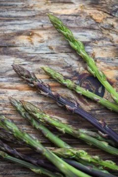 Wild asparagus Stock Photos