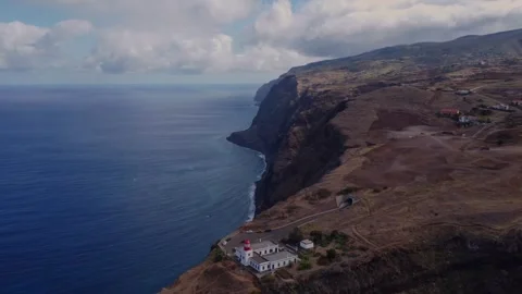 Wild Atlantic Coastline of Ponta do Pargo in 4K Stock Footage 296326810