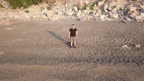 Wild beach 01 Stock Footage 128895388