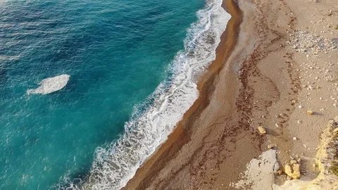 Wild beach in Cyprus 2018 Stock Footage 87619545