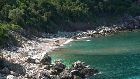 Wild beach in Montengro Stock Footage 92734081