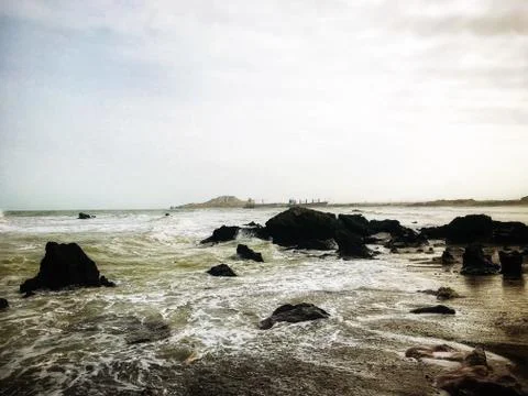 The wild beach Stock Photos
