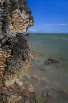 Wild beach, Romania Stock Photos