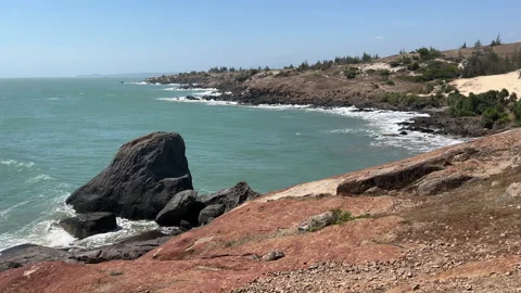 Wild Beach With Stones Stock Footage 237737743