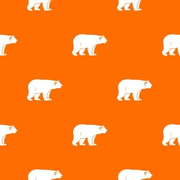 Wild bear pattern seamless Stock Illustration