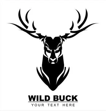 WILD BLACK BUCK Stock Illustration