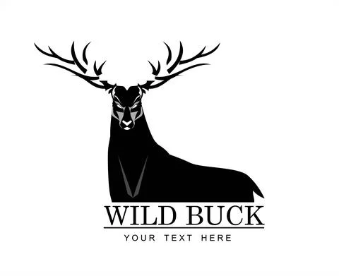 Wild black buck Stock Illustration