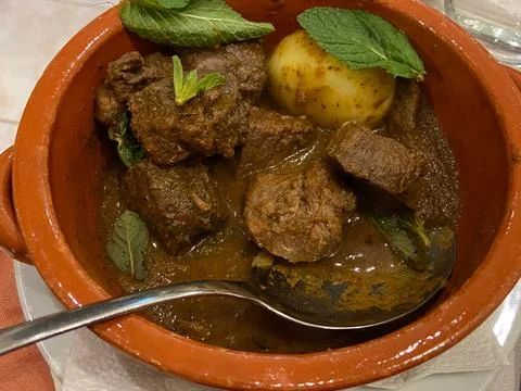 Wild Boar Stew Stock Photos