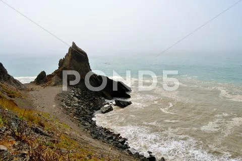Wild californian coast Stock Photos