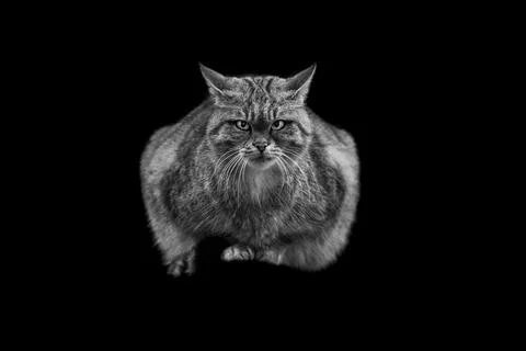 A wild cat is resting Foto stock