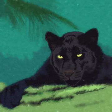 Wild Cats. Panther Stock Illustration