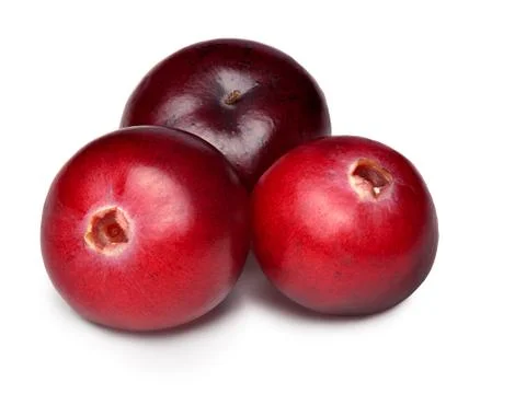 Wild cranberries isolated Stock Photos
