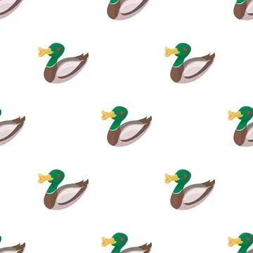 Wild duck pattern seamless vector Stockillustratie