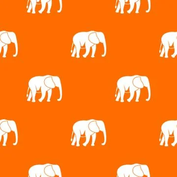 Wild elephant pattern seamless Illustrazione stock