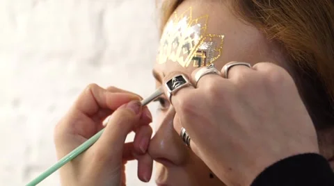 Wild face art Video stock 63120243