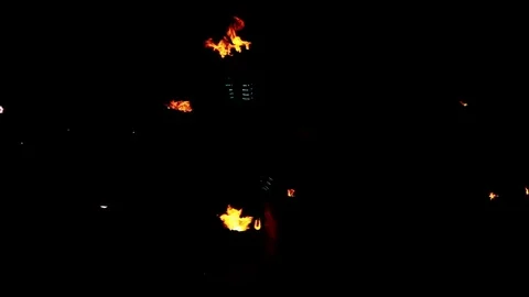 Wild fire extravaganza Stock Footage 81187732