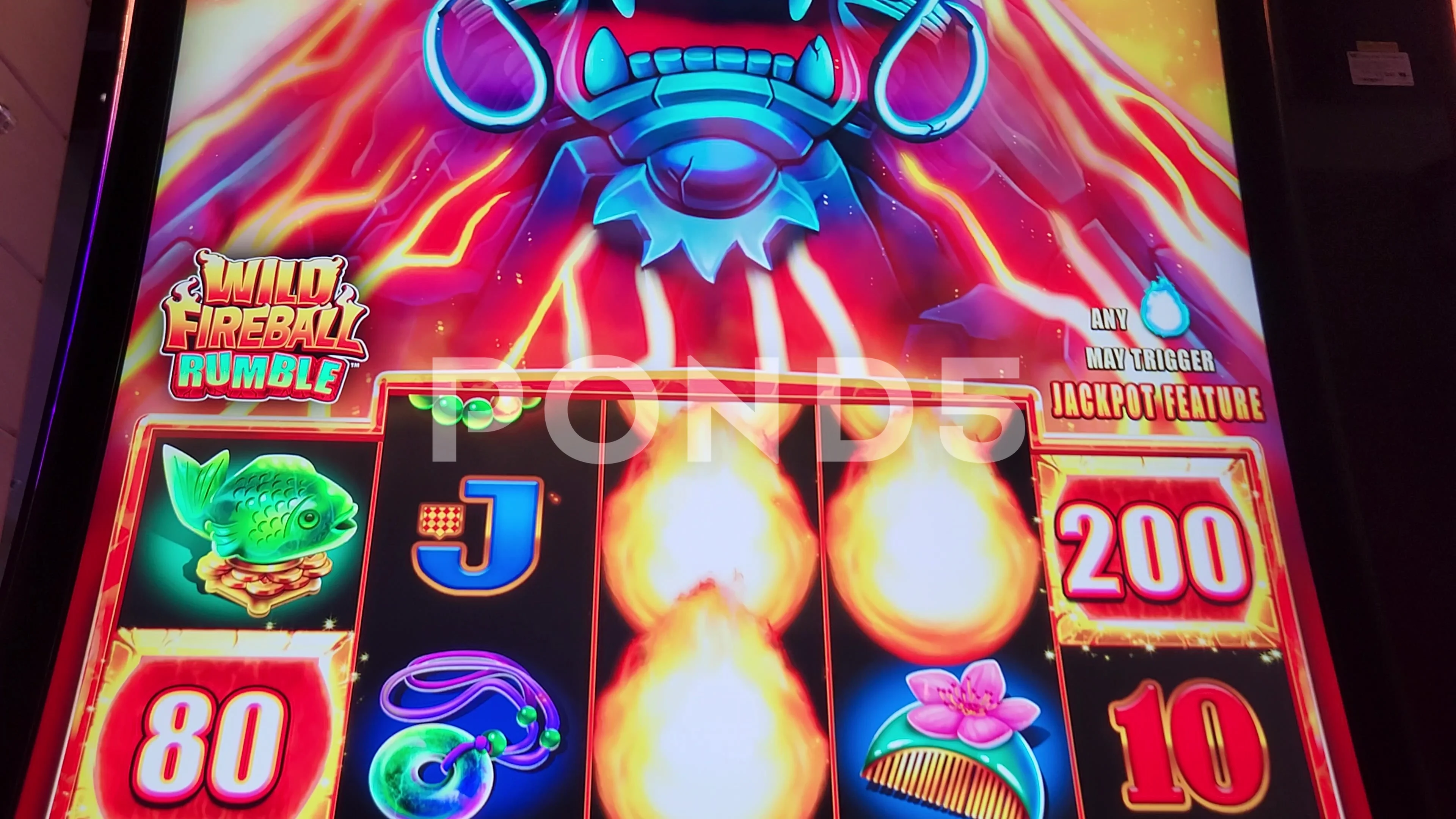 wild fireball rumble slot machine