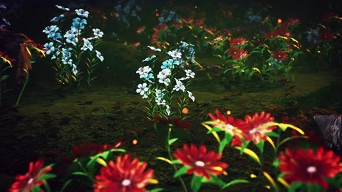 Wild Flowers Field Vídeo Stock 163407498