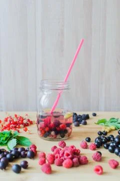 Wild forest berries Stock Photos