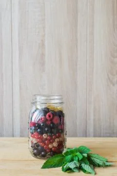 Wild forest berries Stock Photos