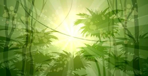 Wild Forest Stock Illustration