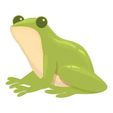 Wild frog icon cartoon vector. Animal water Stock Illustration