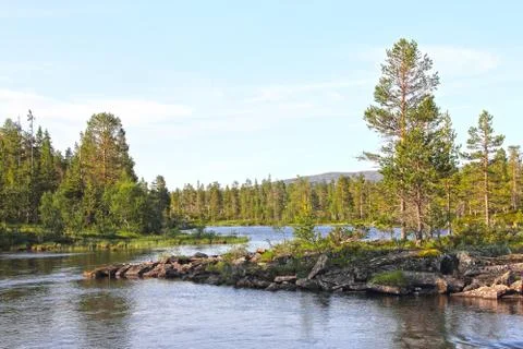 Wild glacier river Stock-Fotos