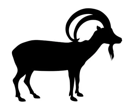 Wild goat Stock Illustration