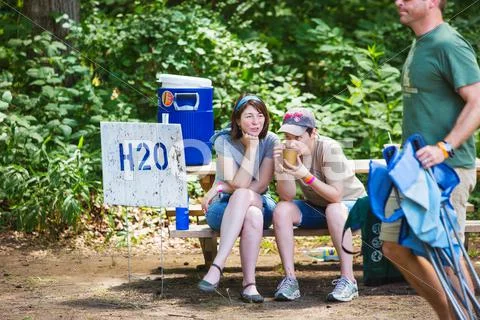Wild Goose Festival Hydration Station Stock Photos