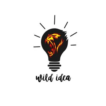 Wild idea icon, creative and big, vector illustration Stock Illustration