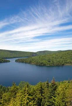 Wild lake Foto stock