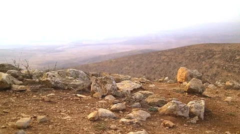 Wild landscape in the Negev desert Vídeos de archivo 59349316