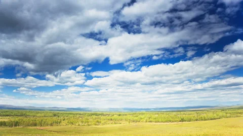 Wild landscape, timelapse Stock Footage 38332297