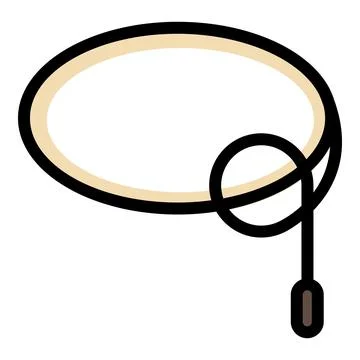 Wild lasso icon vector flat Illustrazione stock