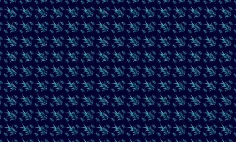 Wild leaf with dark blue background Stock-Illustration