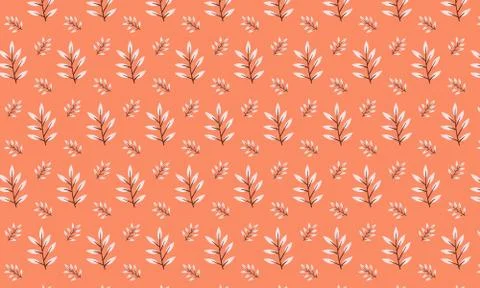 Wild Leaves Pattern Background Stock-Illustration