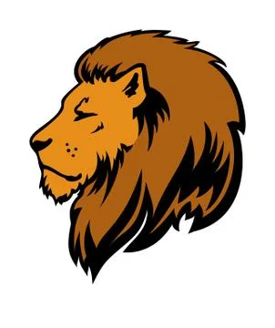 Wild Lion Vector Icon Logo Template Stock Illustration