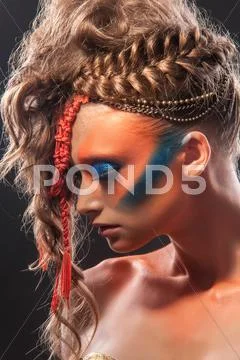 Wild makeup Stock Photos