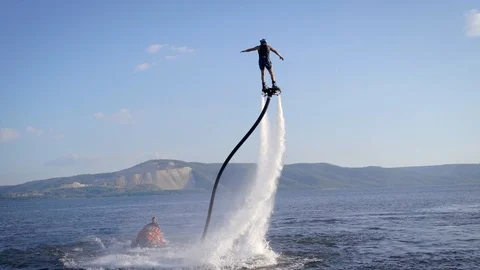 Flyboarding Stock Photo - Download Image Now - Flyboarding, Jet