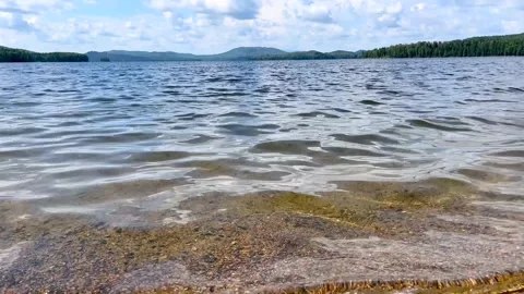 Wild mountain lake landscape . Stock Footage 201359519
