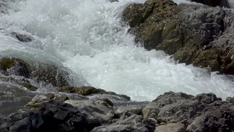 Wild mountain river passing over rocky landscape. 스톡 동영상 167697014