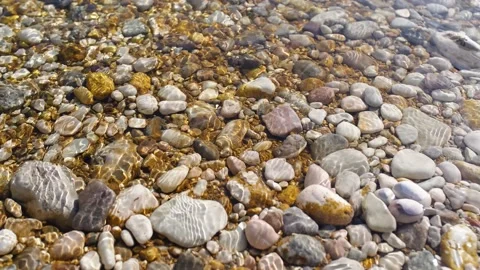 Wild mountain river rushing through stone rapids Stock Footage 236258910