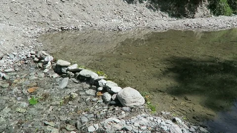 Wild mountain stream flowing through Gerlostal valley in Tirol Austria. Video stock 114119844