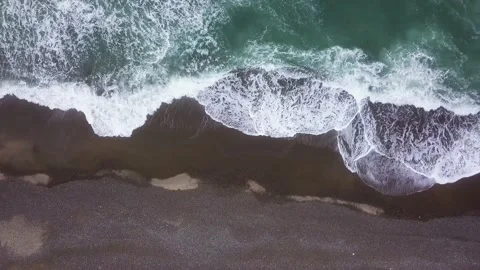 Wild Ocean from above 3 Stock Footage 138536969