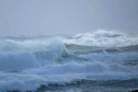 Wild Ocean Storm Waves Stock Photos