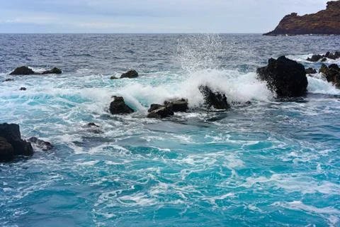 Wild ocean waves Foto stock