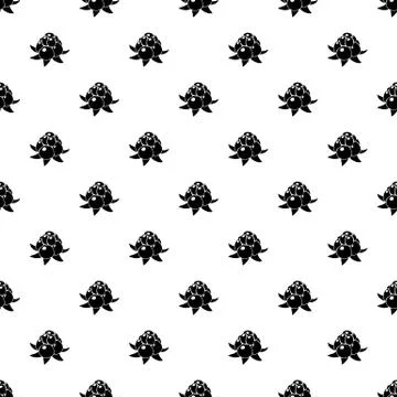 Wild raspberry pattern vector seamless Illustrazione stock