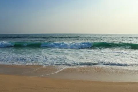 Wild raw empty beach in Sri Lanka Stock Photos