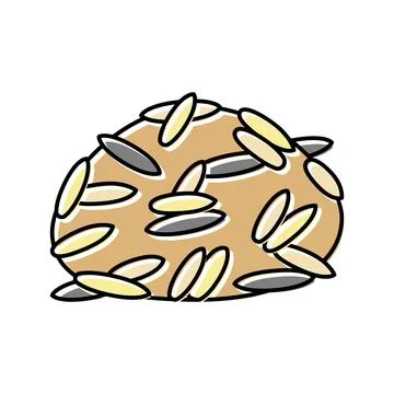 Wild rice color icon vector illustration 스톡 일러스트