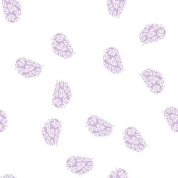 Wild rice glyph seamless pattern Stock Illustration